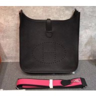 Hermes Evelyne III GM Bag in Original Togo Leather Black