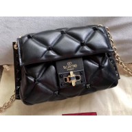 Valentino Candystud Mini Crossbody Bag 0720 All Black