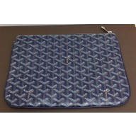 Goyard Senat MM Pouch Clutch Bag Dark Blue