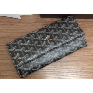 Goyard Varenne Long Flap Wallet Black