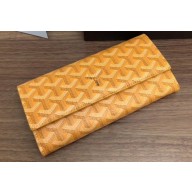 Goyard Varenne Long Flap Wallet Yellow