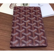 Goyard Grenelle Passport Holder Wallet Burgundy