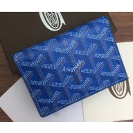 Goyard Malesherbes Card Case Wallet Blue