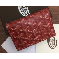 Goyard Malesherbes Card Case Wallet Red