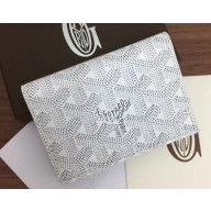 Goyard Malesherbes Card Case Wallet White