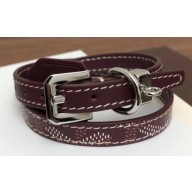 Goyard Edmond Double Bracelet Burgundy
