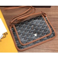 Goyard Plumet Wallet Clutch Bag with Strap Brown