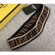 Fendi Width 4cm FF White Stripe Headband