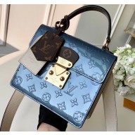 Louis Vuitton Monogram Vernis Patent Leather Spring Street Bag M90373 Bleu Jean 2019