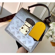 Louis Vuitton Monogram Vernis Patent Leather Spring Street Bag M90376 Bitume Métallisé 2019