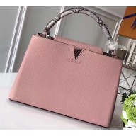 Louis Vuitton Capucines MM Bag Python Handle N91660 Magnolia