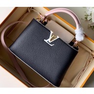Louis Vuitton Capucines BB Bag Colorblock Black/White/Pink