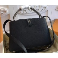 Louis Vuitton Capucines PM Bag Python Handle N92800 Noir