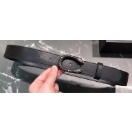 Gucci Width 3/3.5cm Leather Belt Black/Silver with Dionysus Stud Buckle