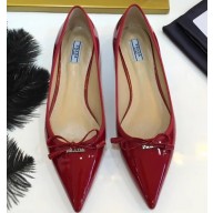 Prada Ballerinas Flats Red with Bow 2019