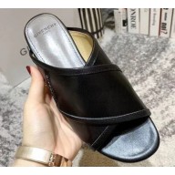 Givenchy Crossover Logo Flat Sandals Black 2019