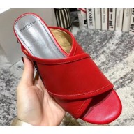 Givenchy Crossover Logo Flat Sandals Red 2019