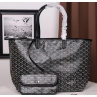 Goyard Saint Louis Claire Vois Tote PM Bag Black/Green 2019