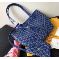 Goyard Anjou Reversible Tote Mini Bag Blue