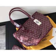 Goyard Anjou Reversible Tote Mini Bag Burgundy