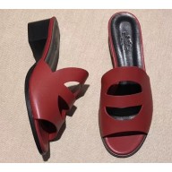 Hermes Heel 4.5cm Mona Sandals Red 2019