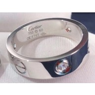 Cartier Real 18K love ring with diamond small White Gold