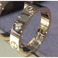 Cartier Real 18K love ring with diamond small Yellow Gold