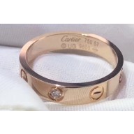 Cartier Real 18K love ring with diamond small Pink Gold