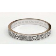 Cartier Real 18K love ring diamond-paved extra small White Gold