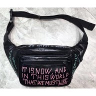 Balenciaga Explorer Belt Pack Bag Graffiti Black/Multicolor Letter