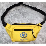 Balenciaga Nylon World Food Programme Double Belt Pack Bag Yellow