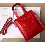 Balenciaga Bazar Shopper XXS Shopping Tote Bag Red