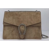 Gucci Suede Dionysus Medium Shoulder Bag 403348/400235 Camel