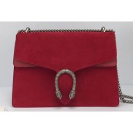 Gucci Suede Dionysus Medium Shoulder Bag 403348/400235 Red
