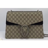 Gucci GG Supreme Canvas Dionysus Medium Shoulder Bag 403348/400235 Black