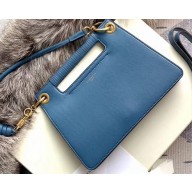 Givenchy Small Whip Bag in Smooth Leather Blue 2019