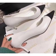 Chanel Heel 6.5cm Pumps White 2019