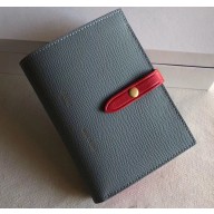 Celine Bicolour Medium Strap Multifunction Wallet Baby Blue/Red