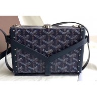 Goyard Minaudiere Trunk Case Bag Dark Blue 2019
