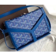 Goyard Minaudiere Trunk Case Bag Blue 2019