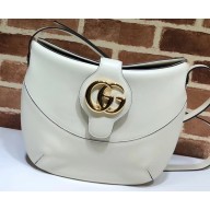 Gucci Double G Arli Medium Shoulder Bag 568857 White 2019