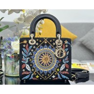 LADY DIOR MEDIUM STARS AND SUN Embroidered BAG 2024