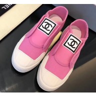 Chanel Vintage CC Logo Sneakers Pink 2019