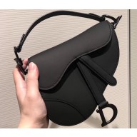 Dior Saddle Grained Calfskin Bag So Black 2019