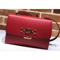 Gucci Zumi Smooth Leather Small Shoulder Bag 576338 Red 2019