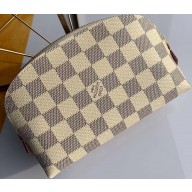 Louis Vuitton Cosmetic Pouch PM Bag Damier Azur Canvas N60024