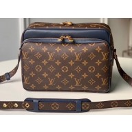 Louis Vuitton Monogram Canvas Patchwork Nil Slim Bag M51478 Blue 2019