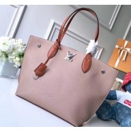 Louis Vuitton Soft Calfskin Lockme Go Tote Bag M52408 Vison 2019
