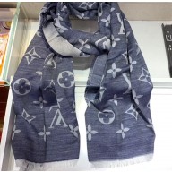 Louis Vuitton Daily Monogram 80x200cm Scarf Gray 2019