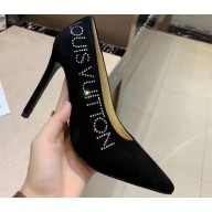 Louis Vuitton Heel 10cm Call Back Pumps Suede Black 2019